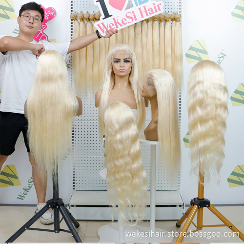 Wholesale 1b/613 Virgin Hair Short Bob Wig, Good Quality Brazilian Remy Hair 13*4 Lace Front Bob Wigs 9A 10A Blonde